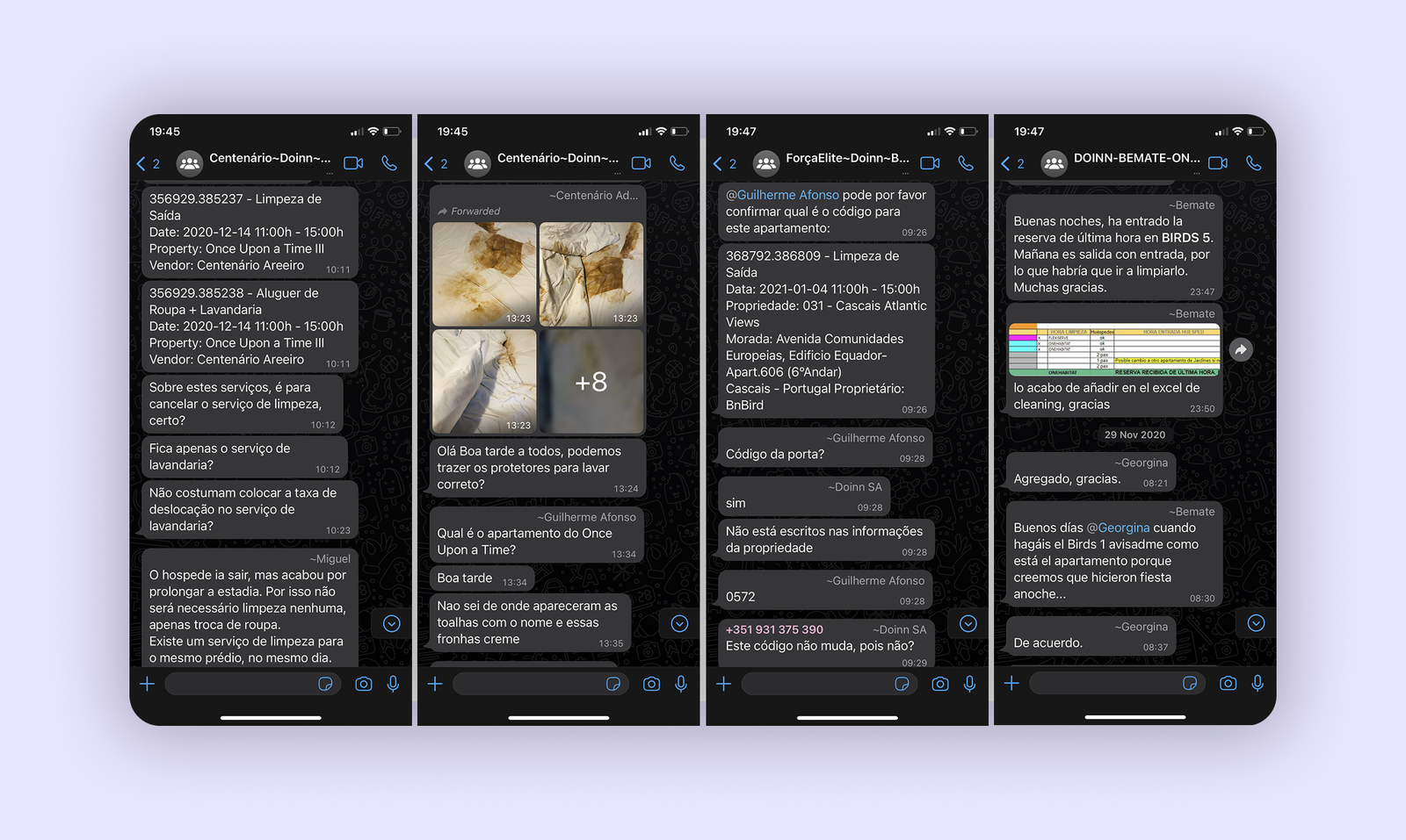 WhatsApp group coordination — the tool before Doinn