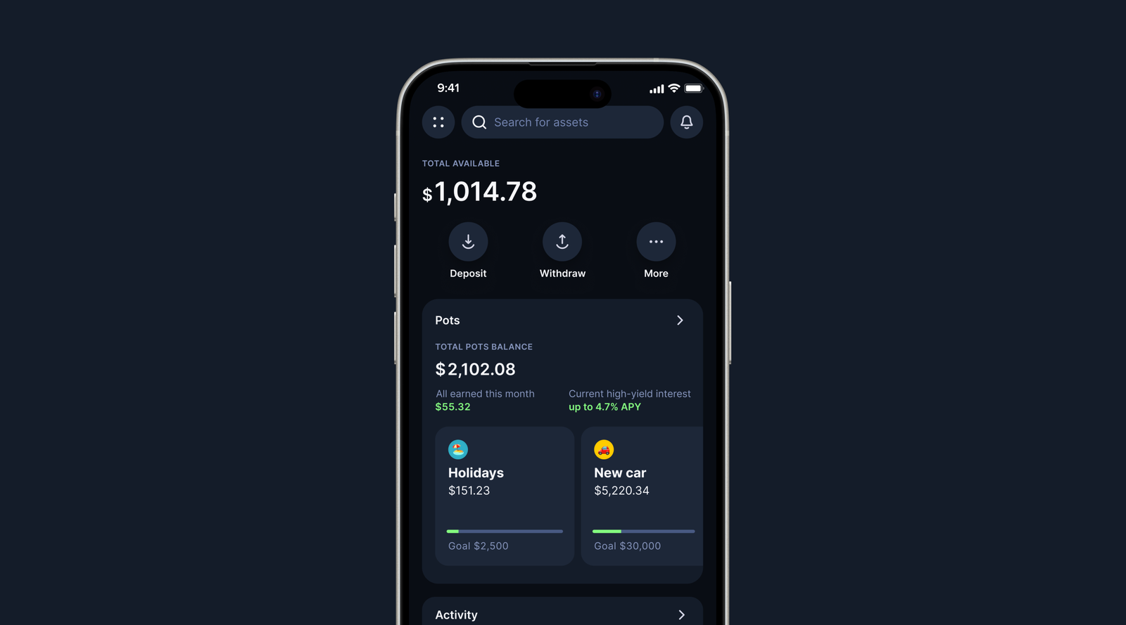 USD Interest Account